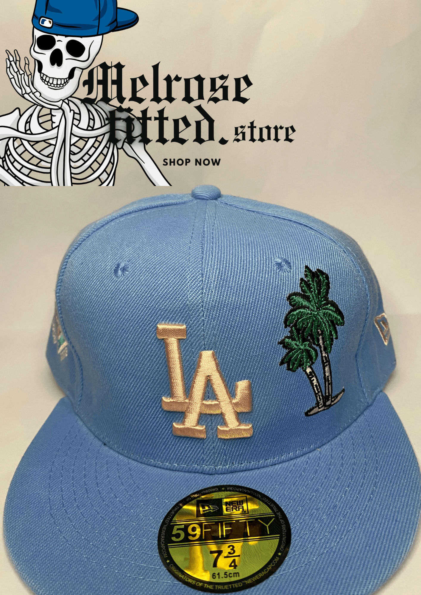 Los Angeles Dodgers Palm Tree Candy Sky Blue 59FIFTY