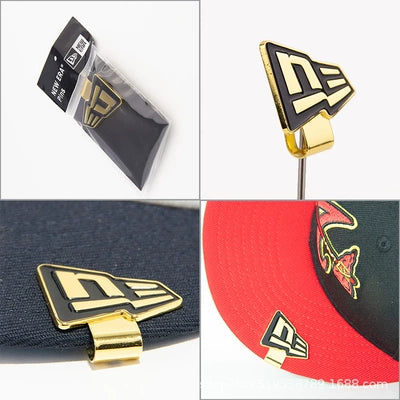 New Era Flag Logo gold pin badge