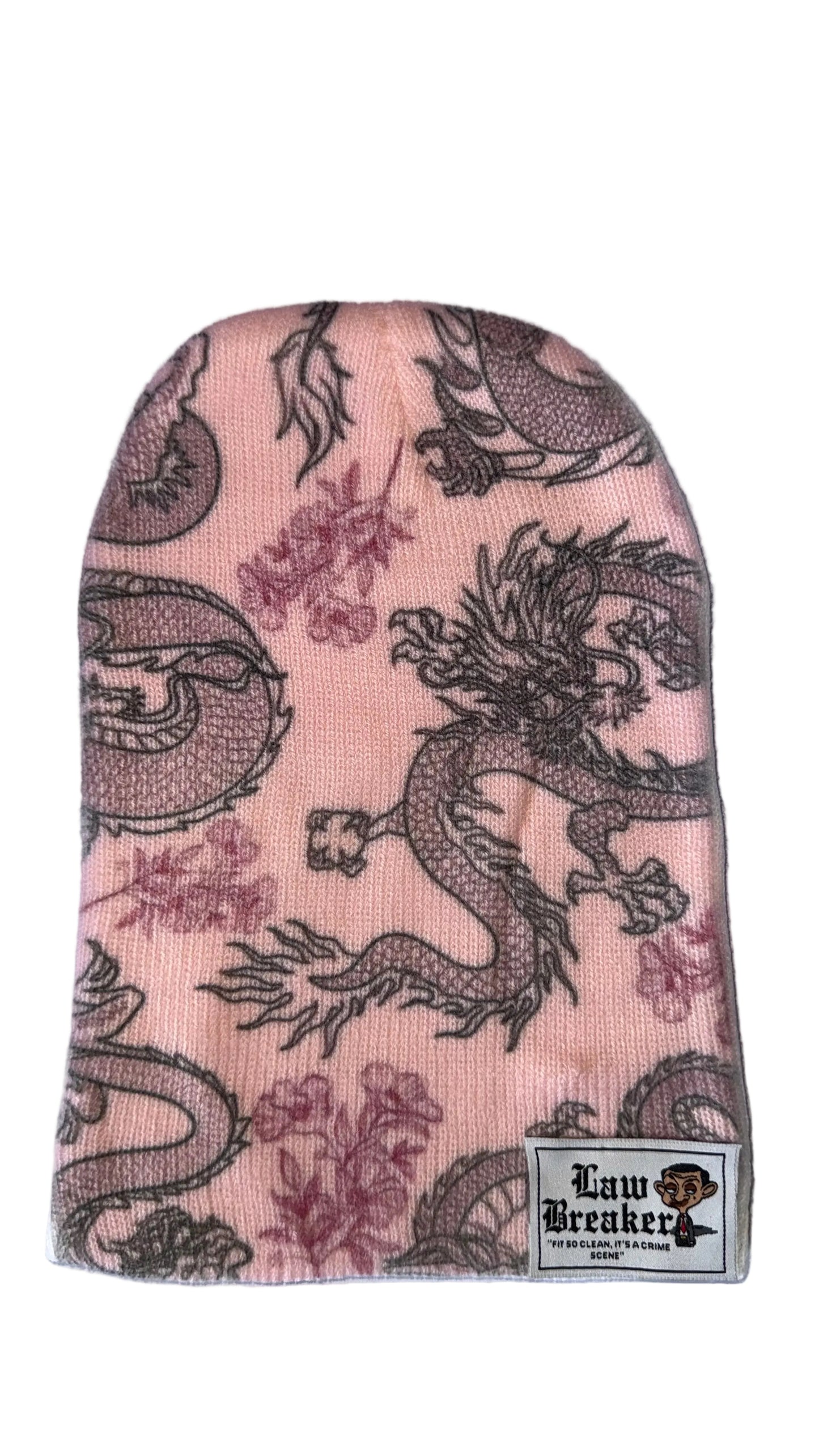 Law Breaker Pink Dragon Flash Beanie