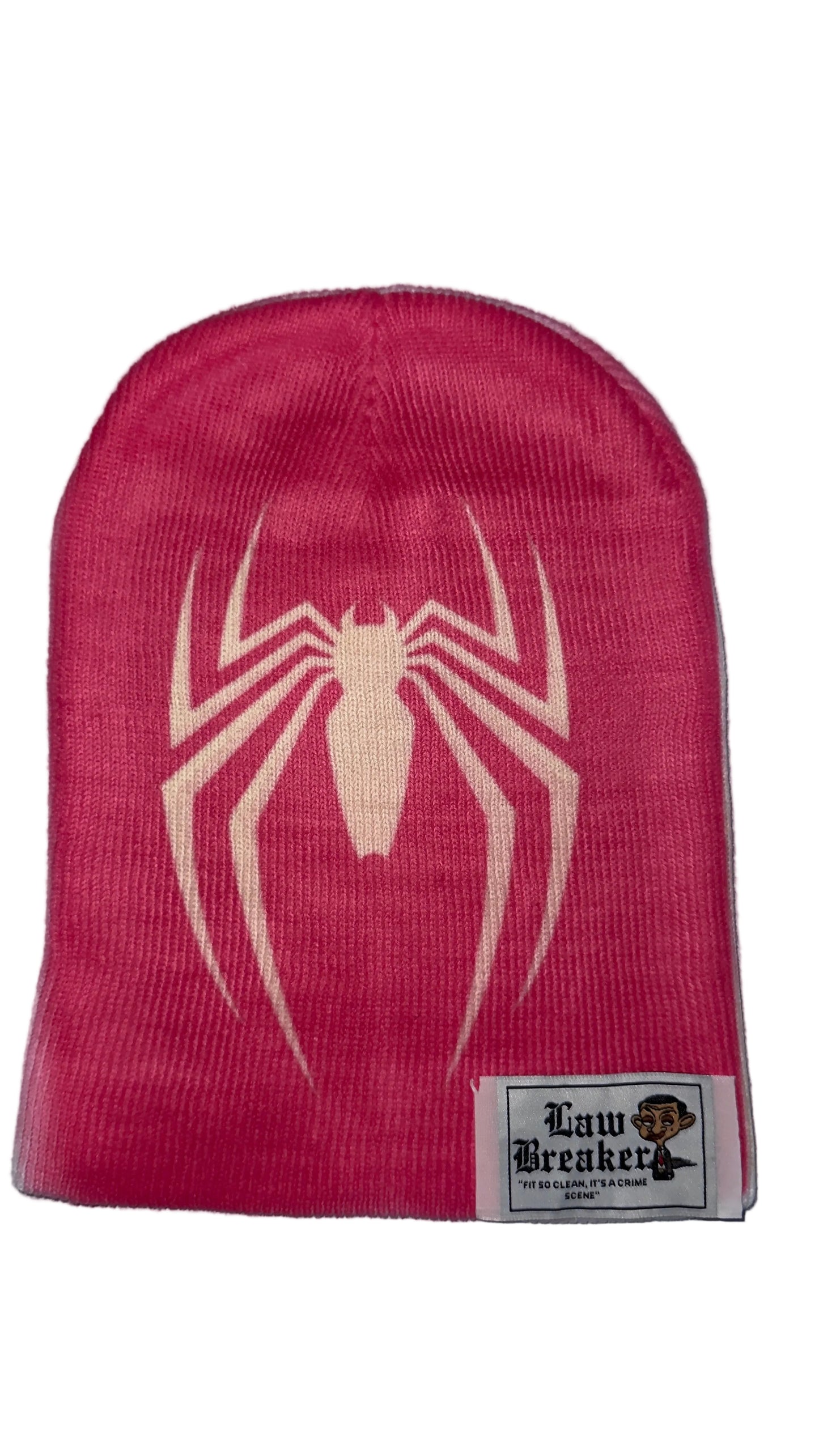Law Breakers Pink Spider Beanie