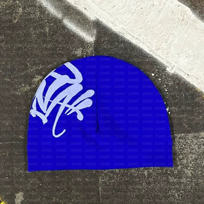 Syna World Big Logo Blue Skull Cap