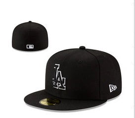 Los Angeles Dodgers Black Outline 59FIFTY